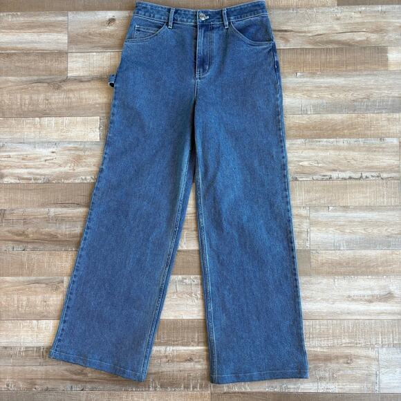 STAUD Painter Medium Wash Jeans Size 4 - Picture 2 of 8